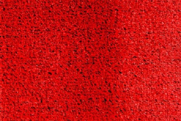 Kırmızı Dekoratif Çim Halı