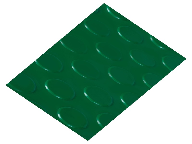 Yeşil Paralı PVC Zemin Yeşil paralı PVC zemin kaplama - yeşil oval kabartmalı ucuz PVC zemin döşemesi